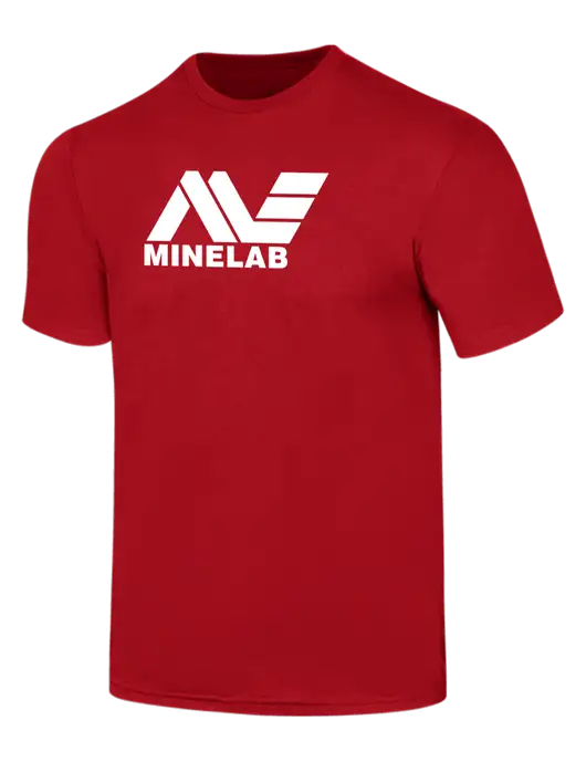 Simply Soft Red 4.5oz  Poly/Combed Ring Spun Cotton T-Shirt w/Minelab Logo