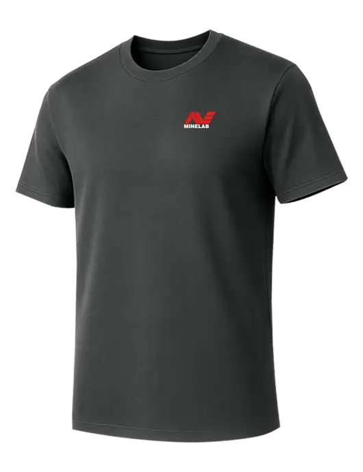 Allmade Charcoal Grey Organic Cotton Tee w/Minelab Logo