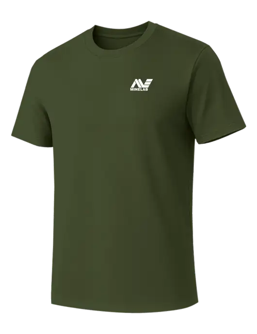 Allmade Dark Olive Green Organic Cotton Tee w/Minelab Logo