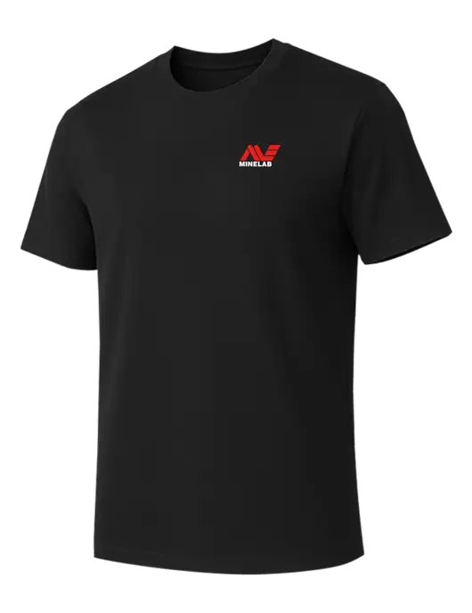Allmade Deep Black Organic Cotton Tee w/Minelab Logo