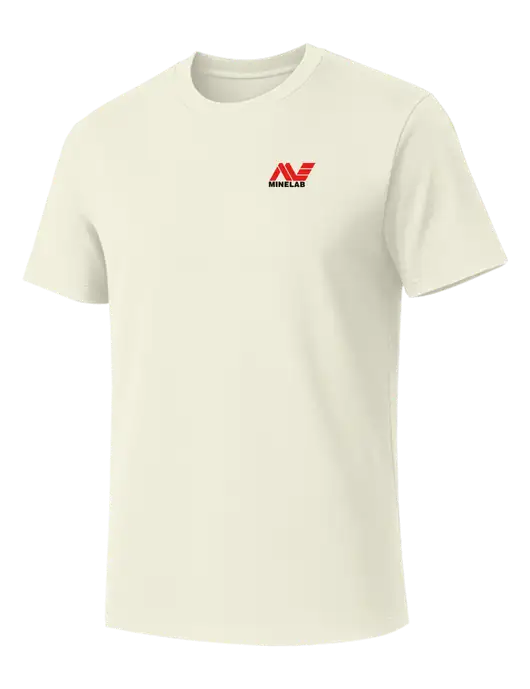 Allmade White Sand Organic Cotton Tee w/Minelab Logo