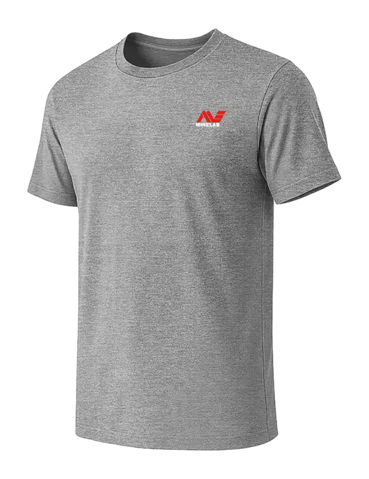 BELLA+CANVAS Heather Grey CVC Short Sleeve Tee w/Minelab Logo