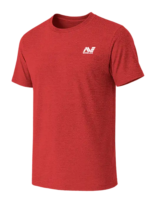 BELLA+CANVAS Heather Red CVC Short Sleeve Tee w/Minelab Logo