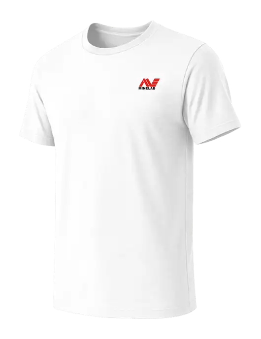 BELLA+CANVAS White Blend CVC Short Sleeve Tee w/Minelab Logo