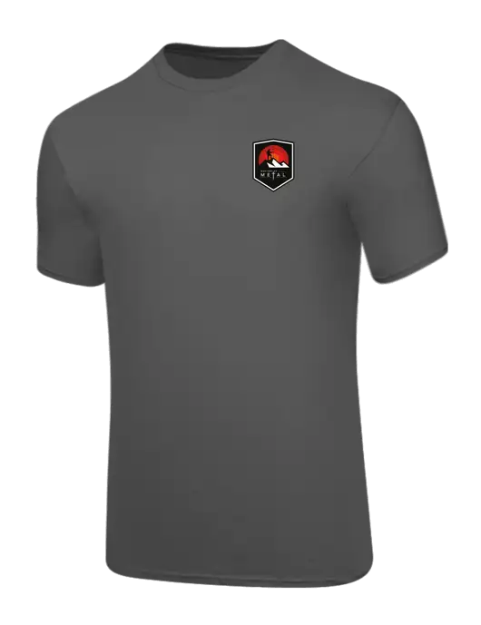 Core Blend Medium Grey T-Shirt w/Masters Of Metal Logo, Minelab Logo