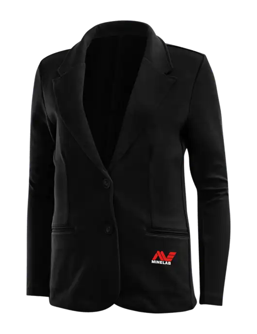 Black Womens Knit Blazer w/Minelab Logo