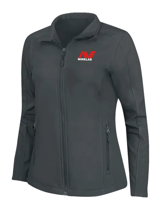 Charcoal Grey Womens Core Soft Shell Jacket w/Minelab Logo