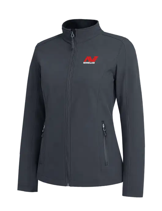 Charcoal Grey Womens Core Soft Shell Jacket w/Minelab Logo