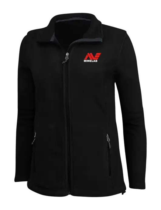 Womens Black Fleece Jacket w/Minelab Logo