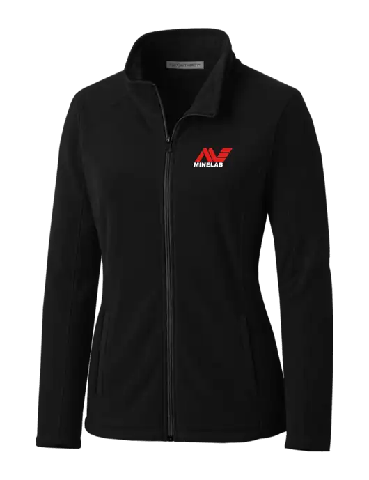 Black Womens Microfleece Jacket w/Minelab Logo