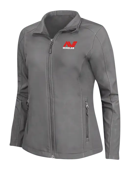 Medium Grey Womens Core Soft Shell Jacket w/Minelab Logo