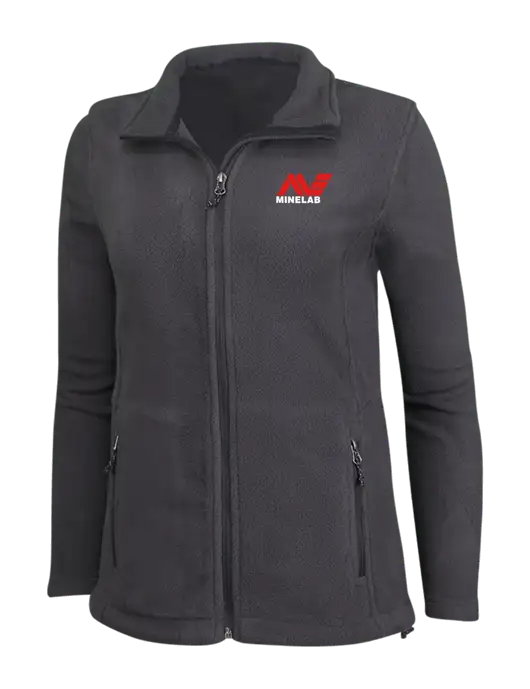 Womens Fleece Dark Grey Jacket w/Minelab Logo