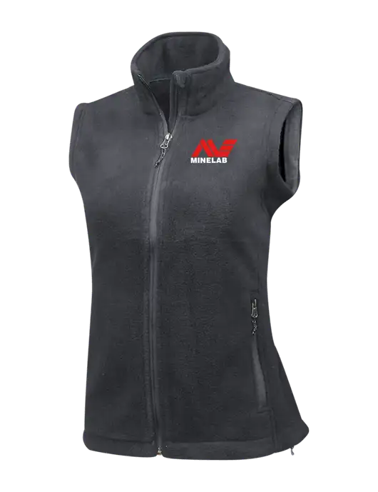 Medium Grey Womens Fleece Vest w/Minelab Logo