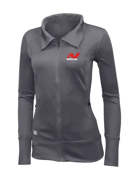 OGIO Dark Grey Womens Endurance Fulcrum Full-Zip w/Minelab Logo