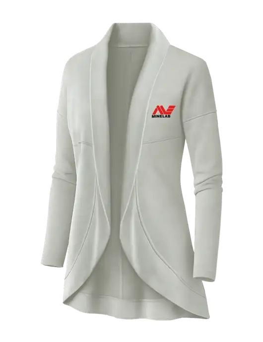 OGIO Ivory Snow Womens Luuma Cocoon Fleece w/Minelab Logo
