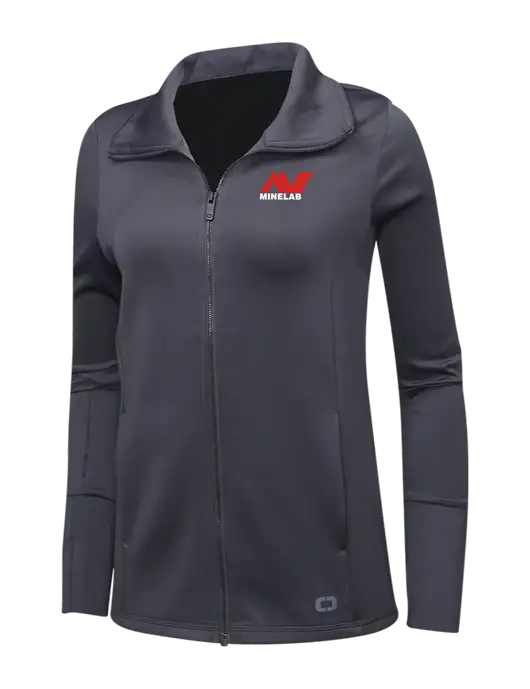 OGIO Dark Grey Womens Endurance Modern Performance Full-Zip w/Minelab Logo