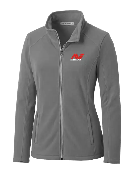 Medium Grey Womens Microfleece Jacket w/Minelab Logo