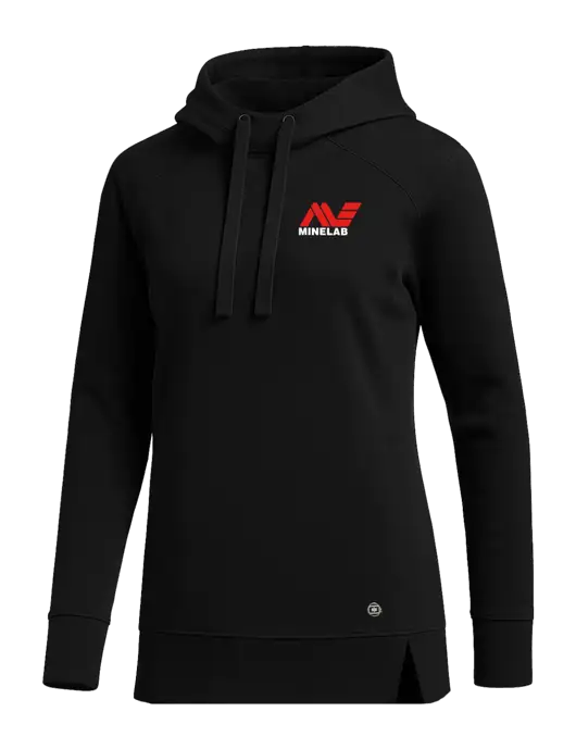 OGIO Black Womens Luuma Pullover Fleece Hoodie w/Minelab Logo