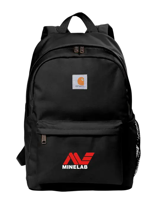 Carhartt Black Canvas Backpack w/Minelab Logo