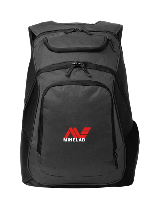 Executive Graphite Heather/Black Laptop Backpack w/Minelab Logo