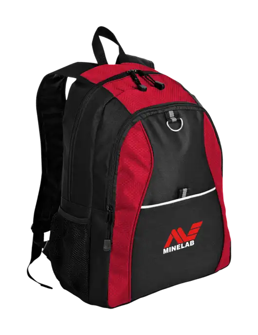Honeycomb Red/Black Backpack w/Minelab Logo