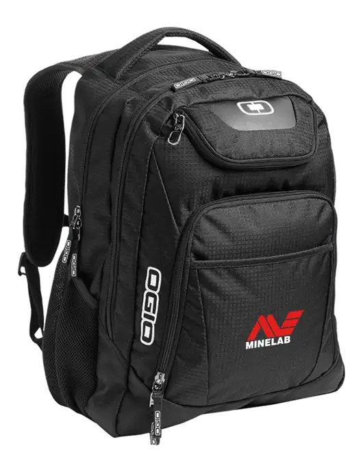 OGIO Black/Silver Excelsior Laptop Backpack w/Minelab Logo