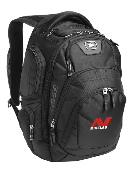 OGIO Black Stratagem Laptop Backpack w/Minelab Logo
