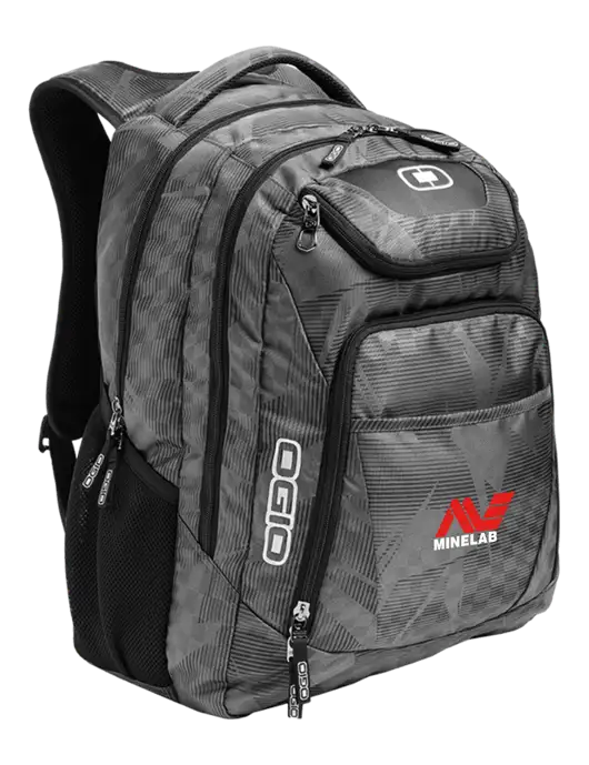 OGIO Race Day Silver Excelsior Laptop Backpack w/Minelab Logo