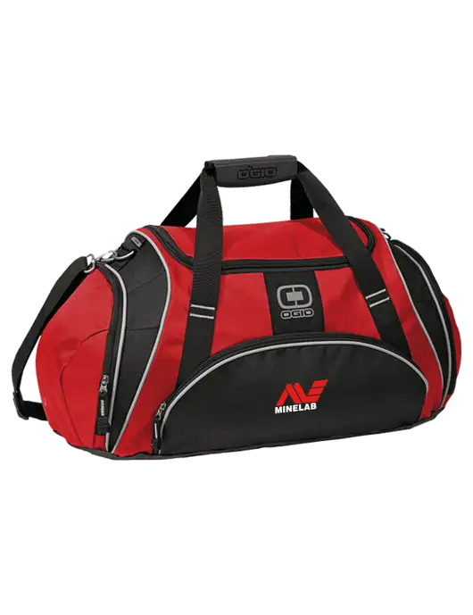 OGIO Red Crunch Duffel
 w/Minelab Logo